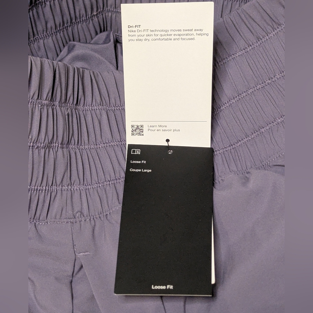 Nike One Dri-FIT Ultra High Waisted 3" Training Shorts Daybreak Purple Small NWT - Picture 11 of 14